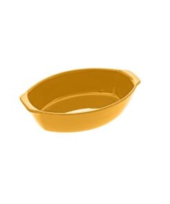 Yellow Ceramic Oval Dish 28 X 17