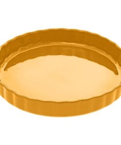 Yellow Ceramic Round Dish 28