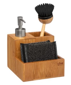 Bamboo Dispenser + Sponge + Brush