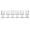 Set Of 6 Glass Cups Faro