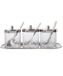 Set Of 3 Glass Jars Tableau Set Of 3 Glass Jars Tableau