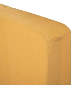 Fitted Sheet 100 Lin Ocher 140X190