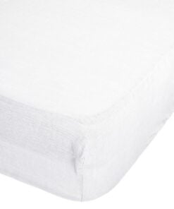 Fitted Sheet 100 Lin White 160X200