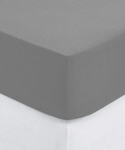 Fitted Sheet Percale Grey 160X200