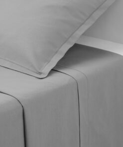 Flat Sheet Percale Grey 180X290