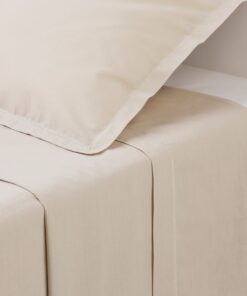 Flat Sheet Percale Beige 180X290
