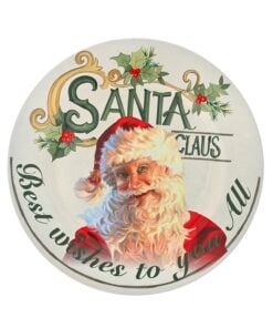 Plastic Plate Santa Design 33