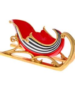 Red Gold Sledge With Stripes 3