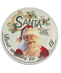 Plastic Plate Santa Design 40