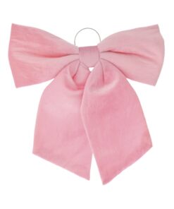 Xmas Light Pink Velvet Bow 40