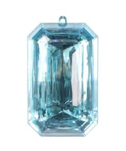 Rectangle Jewel Lt Blue