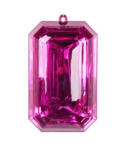 Rectangle Jewel Fuchsia