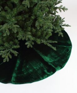 Velvet Tree Skirt Emerald