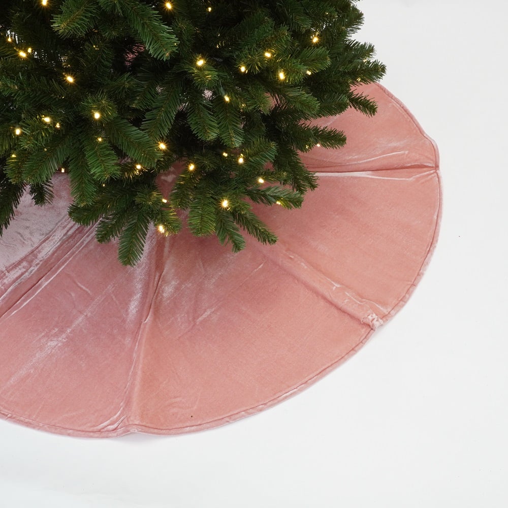 Velvet Tree Skirt Pink Velvet Tree Skirt Pink