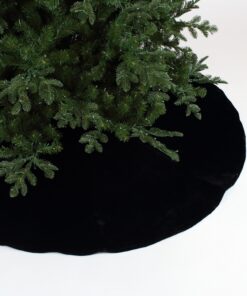 Velvet Tree Skirt Black