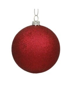 Wine Glitter Ball Cap 20Cm