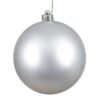 8 Silver Matte Ball Uv Drilled 20Cm