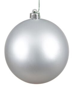 8 Silver Matte Ball Uv Drilled 20Cm