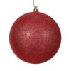 8In Red Glitter Ball Cap 20Cm