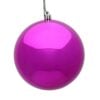 8In Fuchsia Shiny Ball Uv Cap 20Cm