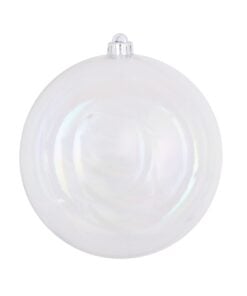 8 Clear Iridescent Ball Drille 20Cm