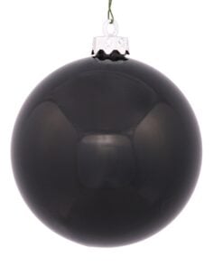 8In Black Shiny Ball Uv Cap 20Cm