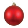 6In Red Matte Ball Uv Drilled