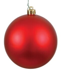 6In Red Matte Ball Uv Drilled