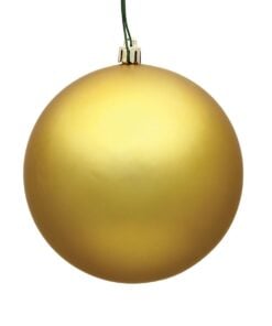 6In Gold Matte Ball Uv Drilled