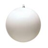 20In Giant White Shiny Orn