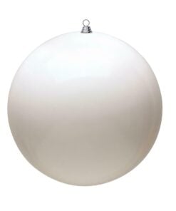 20In Giant White Shiny Orn
