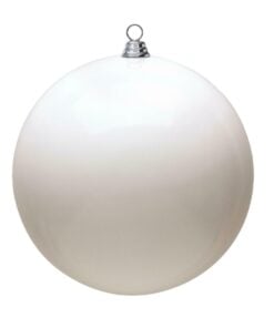 15.75In White Shiny Ball Uv