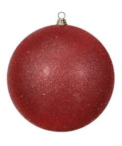 15.75In Red Glitter Ball