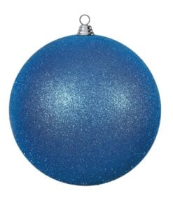 15.75In Blue Glitter Ball