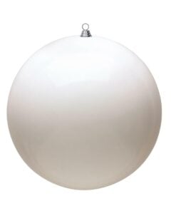 12In White Shiny Ball Uv Cap
