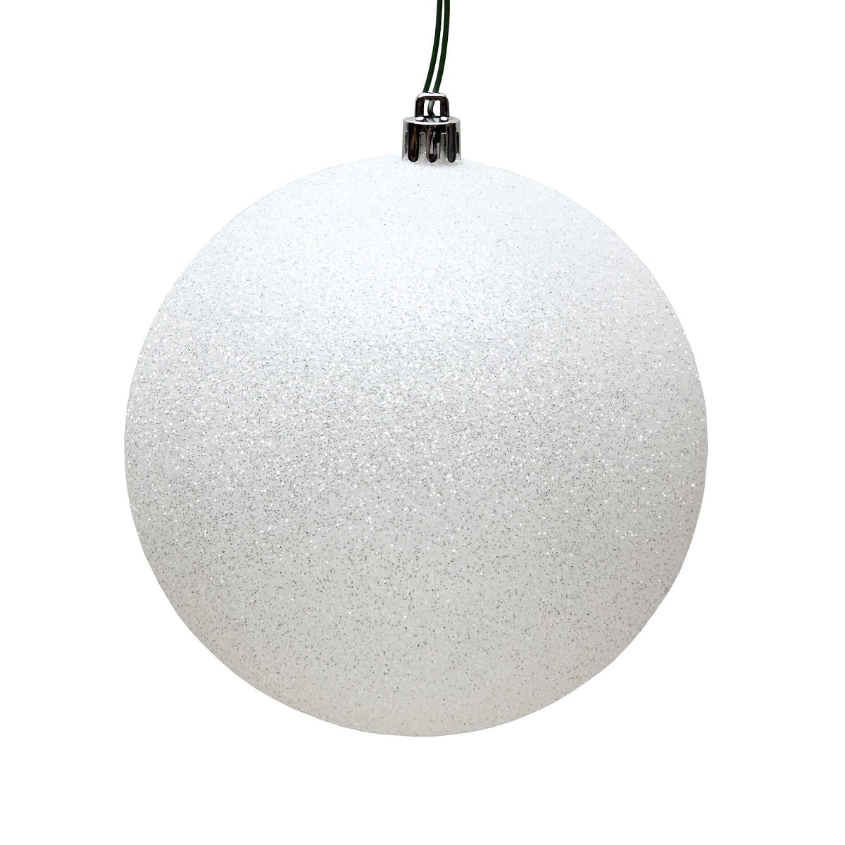 12In White Glitter Ball Cap 12In White Glitter Ball Cap