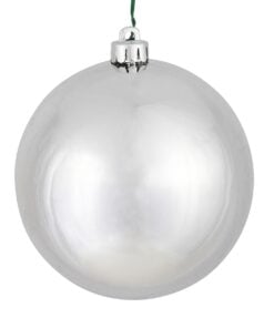 12In Silver Shiny Ball Uv Cap