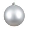 12 Silver Matte Ball Uv Drille