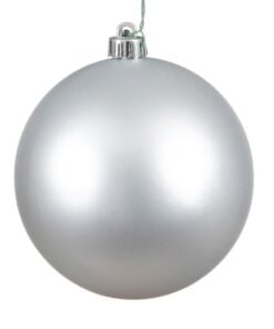 12 Silver Matte Ball Uv Drille