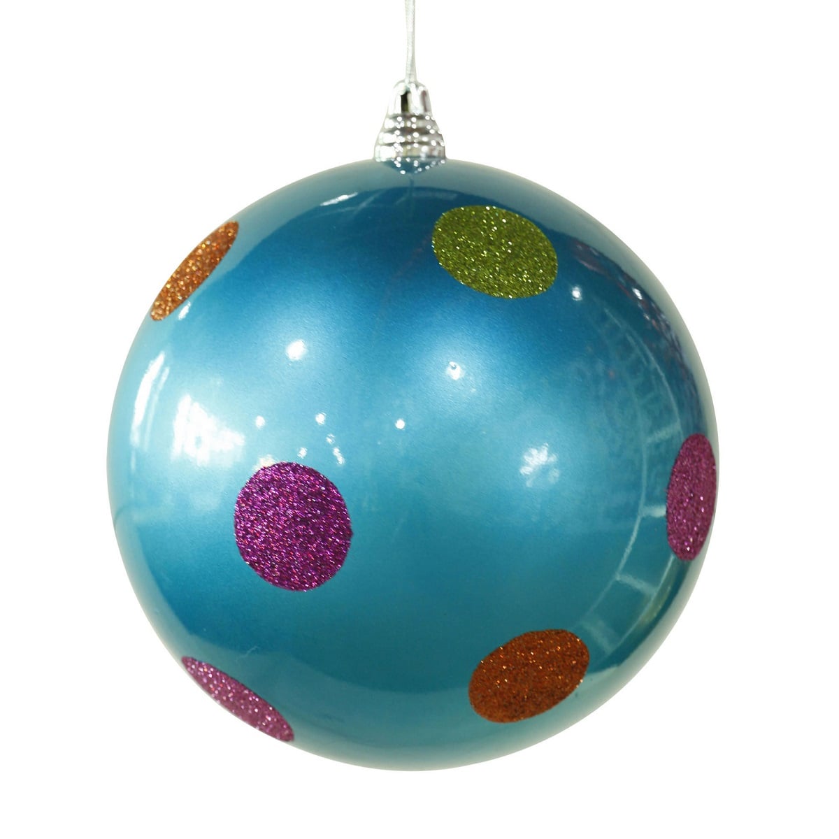 8In Turquoise Candy Polka Ball 20Cm 8In Turquoise Candy Polka Ball 20Cm