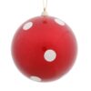 8 Red Candy Polka Dot Ball 20Cm