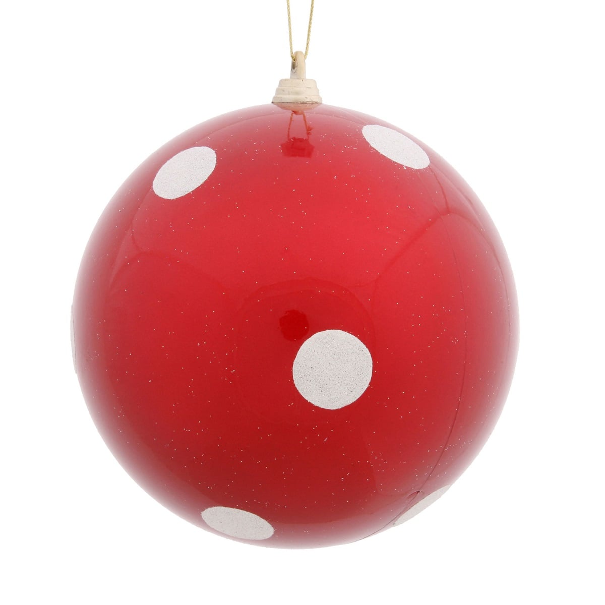 8 Red Candy Polka Dot Ball 20Cm 8 Red Candy Polka Dot Ball 20Cm