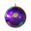 8In Purple Candy Polka Dot Bal 20Cm 8In Purple Candy Polka Dot Bal 20Cm
