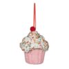 4.5In Pink Cupcake Ornament 4.5In Pink Cupcake Ornament