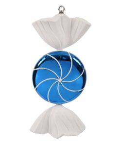18.5In Blue White Swirl Candy