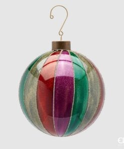 Gold Glitter Glass Ball D12