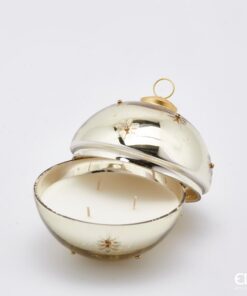 Candle In Glass Sphere Stars D 13