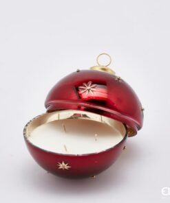 Candle In Glass Sphere Stars D 13