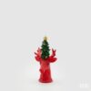 Reindeer Candle With Pine H20