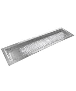 Silver Metal Rectangular Tray 61 X 17 Cm